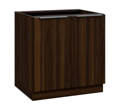 SIS - 8D spodní skříňka, 2-dveřová, 870x800x600, ořech královský